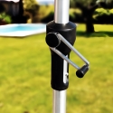 Achthoekige aluminium tuinparasol 3 meter met middenmast Eden Prijs