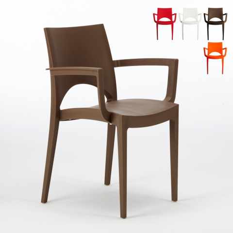Aanbod 24 stoelen met armleuningen Grand Soleil polypropyleen materiaal Paris Arm Aanbieding