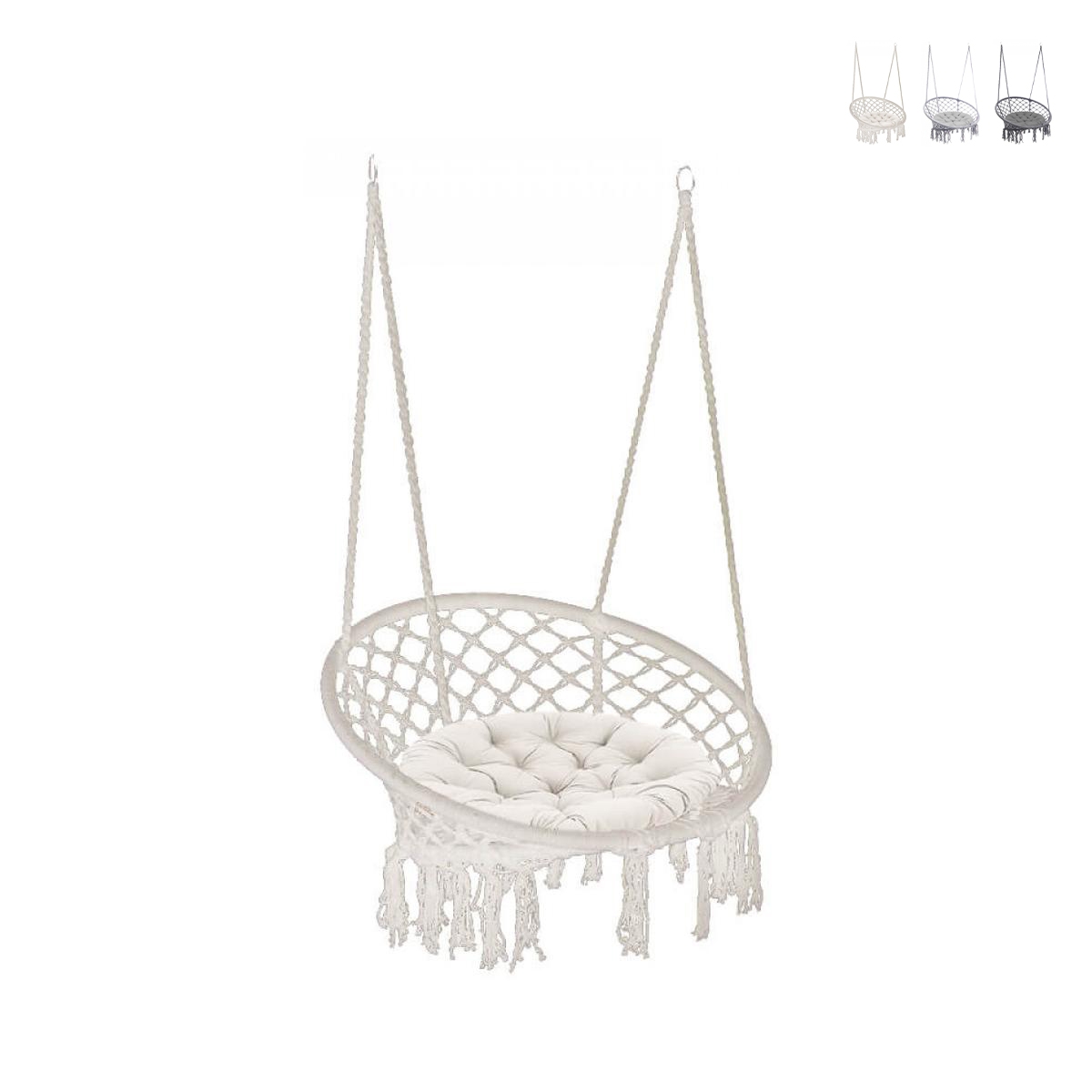 Hangmat met kussen in katoen Luxory Round