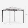 Stalen pergola tuinpaviljoen 3x3 meter Style Karakteristieken