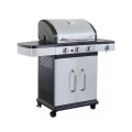 Roestvrijstalen gasbarbecue met 3 branders + 1 Davis Aanbieding