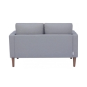 Moderne 2-zitsbank in katoen 137x73x82cm Ramsey Afmetingen