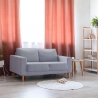 Moderne 2-zitsbank in katoen 137x73x82cm Ramsey Verkoop