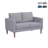 Moderne 2-zitsbank in katoen 137x73x82cm Ramsey Aanbieding