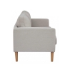 Moderne 3-zitsbank met houtlook poten Ramsey Model
