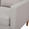 Moderne 3-zitsbank met houtlook poten Ramsey Prijs