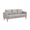 Moderne 3-zitsbank met houtlook poten Ramsey Afmetingen