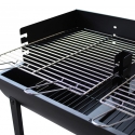 Houtskoolbarbecue op wielen met 2 verstelbare roosters Wisconsin Kortingen