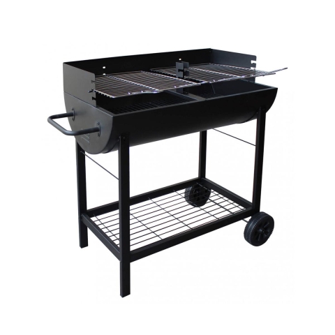 Houtskoolbarbecue op wielen met 2 verstelbare roosters Wisconsin Aanbieding