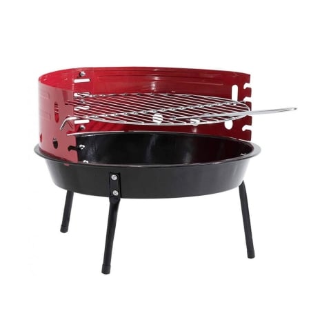 Draagbare ronde houtskoolbarbecue Ø36cm Camping Aanbieding