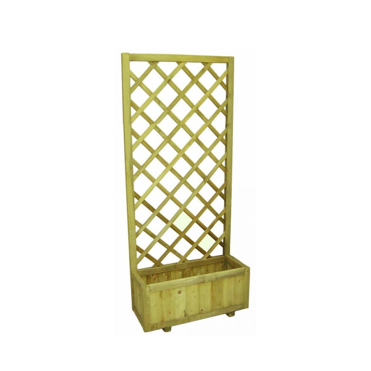Houten plantenbak met trellis Dalia
