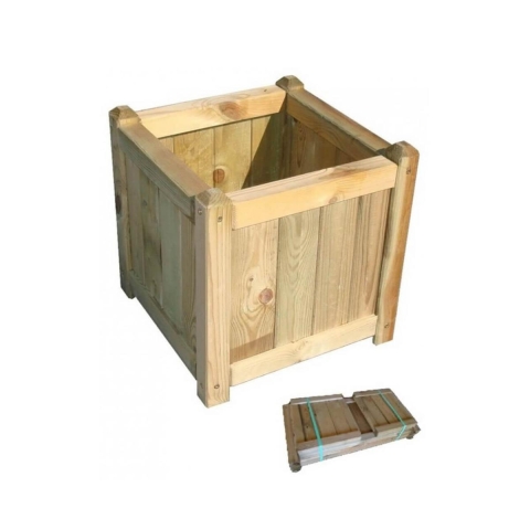 Houten Plantenbak 40x40cm Behandeld Pijnboomhout Edelia Aanbieding
