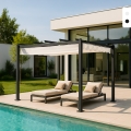 Vierkant tuinpaviljoen 3x3 meter Firenze Aanbieding