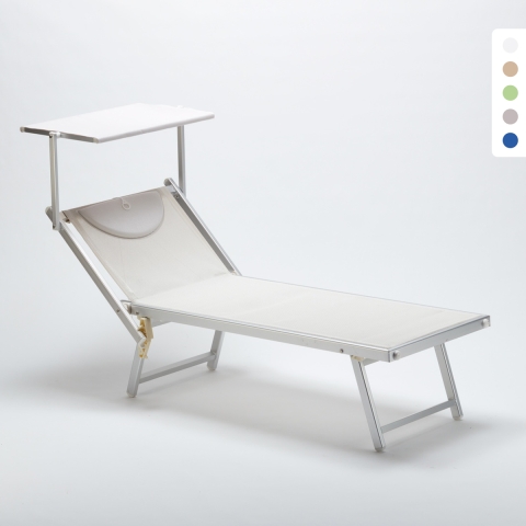Professionele strandligstoel Italia uit aluminium Aanbieding