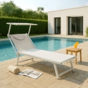Aanbieding 4 stuks professionele ligbedden Italia Karakteristieken