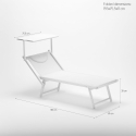 Aanbieding 4 stuks professionele ligbedden Italia 