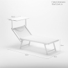 Aanbieding 4 stuks professionele ligbedden Italia 
