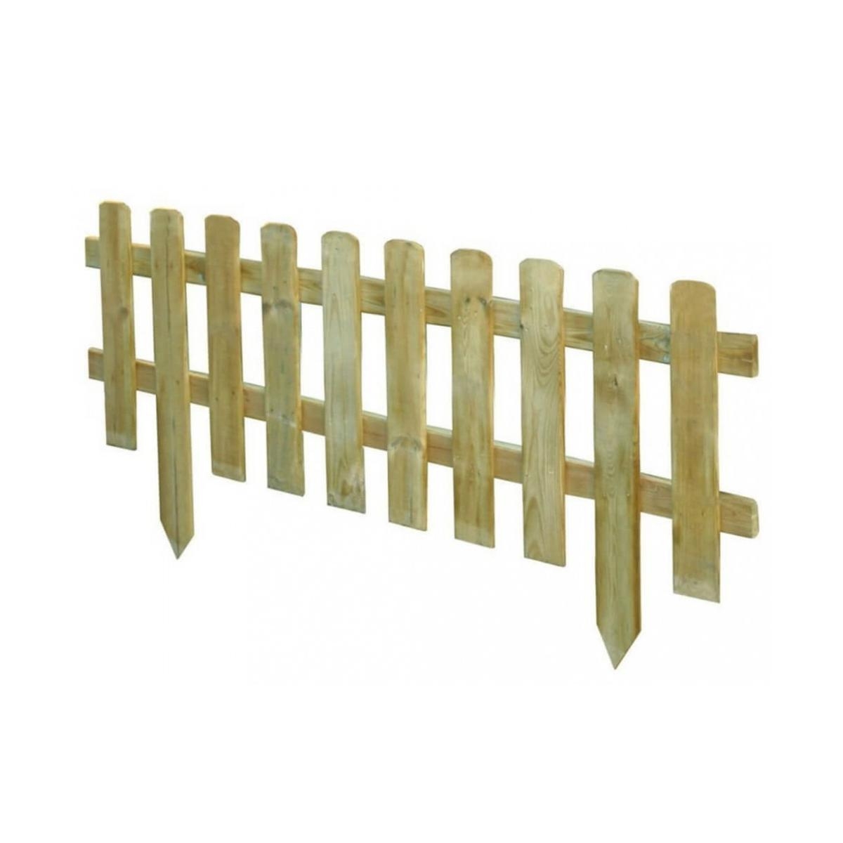 Houten Engelse omheining van geïmpregneerd grenen 110x28/45cm