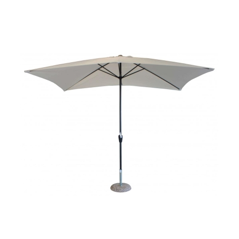 Witte tuinparasol 2x3m in polyester Poly Aanbieding