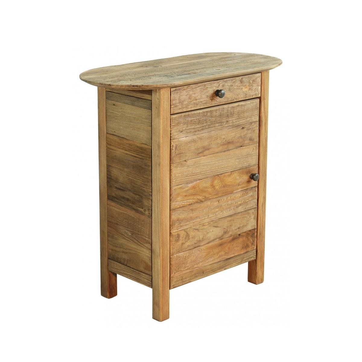Houten nachtkastje met deur en lade Farran Aanbieding Houten nachtkastje met deur en lade Farran Aanbieding