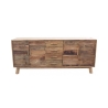 Madia van gerecycled grenenhout met 4 lades Heron Aanbod