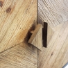 Industriële houten en metalen dressoir Derek Korting
