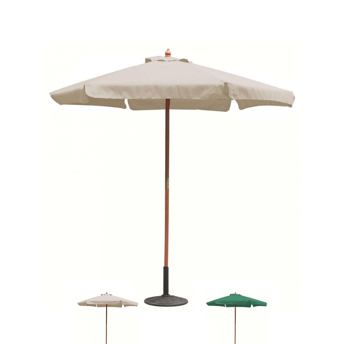 Ronde tuinparasol Ø2,5m met houten middenpaal Fantasy Aanbieding Ronde tuinparasol Ø2,5m met houten middenpaal Fantasy Aanbieding