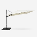 Vierkante tuinparasol 3x3m in aluminium met zijarm Vienna Catalogus