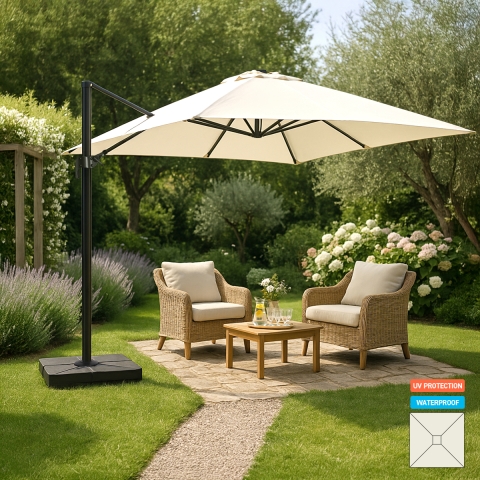 Vierkante tuinparasol 3x3m...