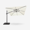 Vierkante tuinparasol 3x3m in aluminium met zijarm Vienna Keuze