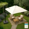 Zweefparasol 2,5 vierkante meter aluminium structuur Paradise Aanbieding