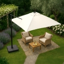 Zweefparasol 2,5 vierkante meter aluminium structuur Paradise Korting