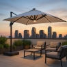 Vierkante tuinparasol Paradise met ledverlichting 3x3 m Korting