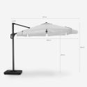 Zweefparasol 3x3 m Boracay 