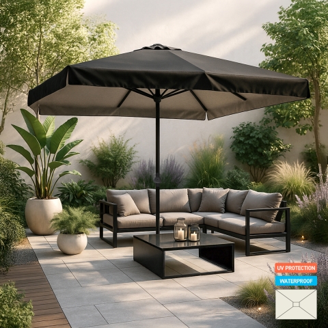 Eden Noir 3x2m rechthoekige...