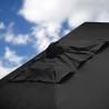 Eden Noir 3x2m rechthoekige aluminium tuinparasol met centrale paal Keuze
