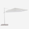 Vierkante aluminium zweefparasol 3 x 3 meter Paradise White Catalogus