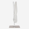 Vierkante aluminium zweefparasol 3 x 3 meter Paradise White Keuze