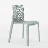 Set van 22 gekleurde polypropyleen stoelen Grand Soleil Gruvyer 
