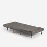 Stoffen klapbed fauteuil met houten pootjes Miriam Catalogus