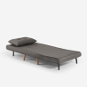 Stoffen klapbed fauteuil met houten pootjes Miriam Kortingen
