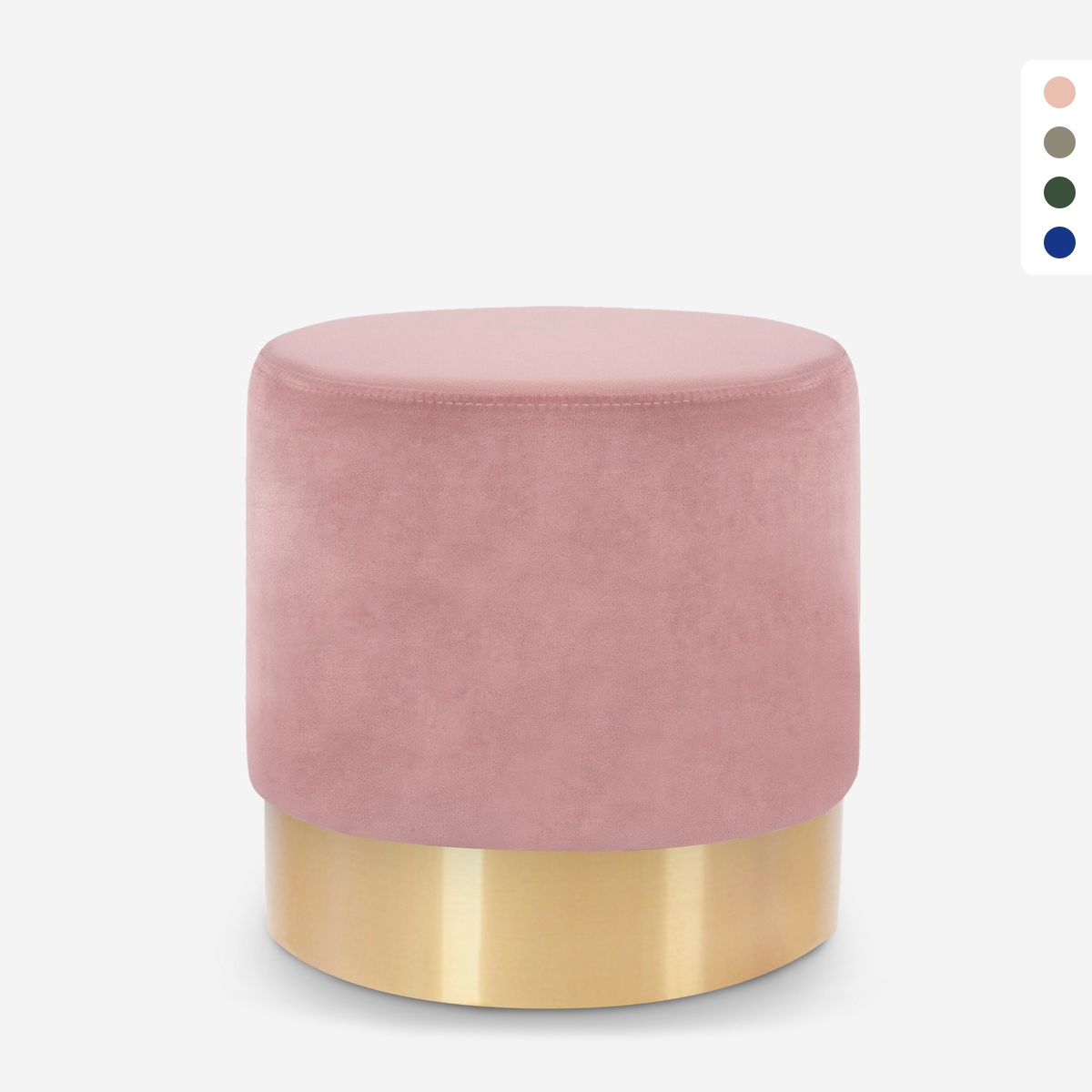 Ronde, fluwelen design poef Rossetto Karakteristieken