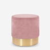 Ronde, fluwelen design poef Rossetto Aankoop