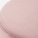 Ronde, fluwelen design poef Rossetto 