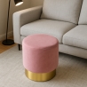 Ronde, fluwelen design poef Rossetto Prijs