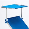 Set van 2 aluminium ligbedden met schuifdak Nettuno 