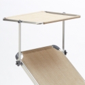 Set van 4 aluminium ligbedden met schuifdak Nettuno 