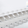Set van 20 aluminium ligbedden met schuifdak Nettuno Aanbieding