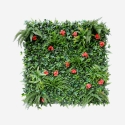 Kunstmatige altijdgroene haag 100x100 cm met 3D effect planten Lemox Aanbieding