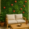 Kunstmatige altijdgroene haag 100x100 cm met 3D effect planten Lemox Aanbod
